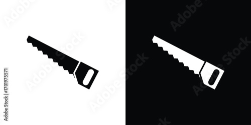 Saw icon design illustration. icon concept in flat