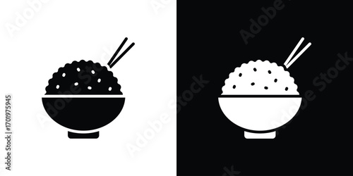 Rise Bowl icon design illustration. icon concept in flat