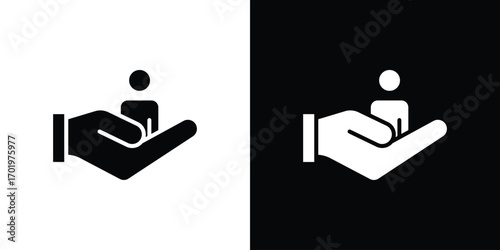 Retention icon design illustration. icon concept in flat