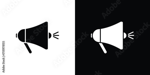 Loud Speaker icon design illustration. icon concept in flat