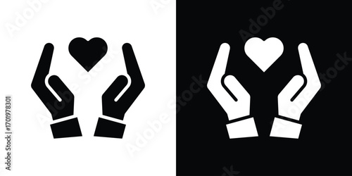 Life insurance icon design illustration. icon concept in flat