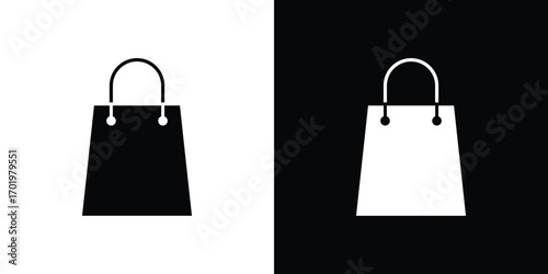 Gift bag icon design illustration. icon concept in flat