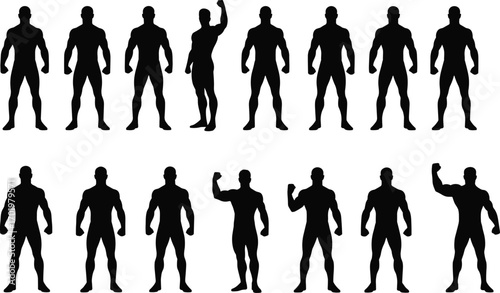 silhouettes of people