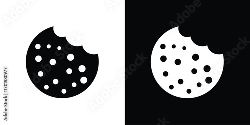 Cookie icon design illustration. icon concept in flat
