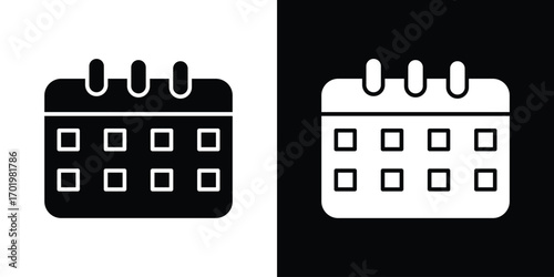 Calendar icon design illustration. icon concept in flat