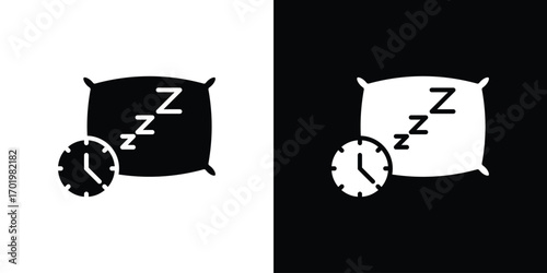 Bedtime icon design illustration. icon concept in flat