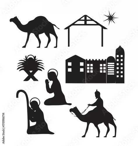 Christmas Nativity Silhouette...