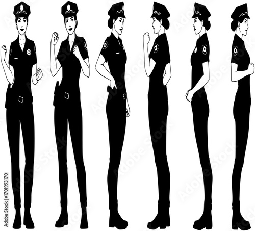 silhouette of a soldier woman salute