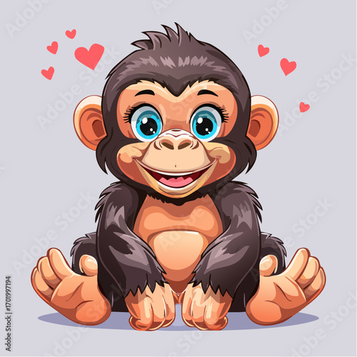 Niedliches Gorillababy