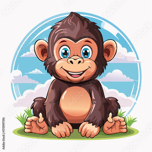 Niedliches Gorillababy