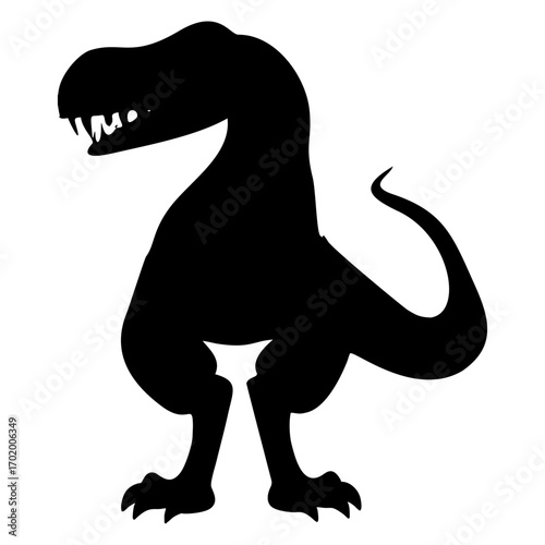 silhouette a raptor wild dinosaurs