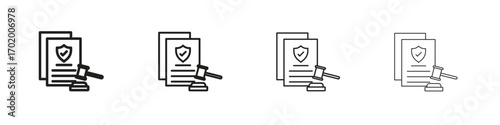 Code of conduct icons illustrations collection on white background. Pixel perfect vector graphics