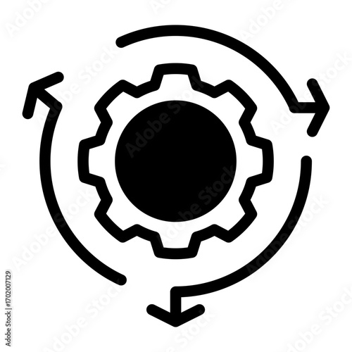 Corporate Mechanism Gear icon from the Corporate icon collection (Mixed Style)