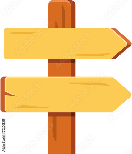 vector a wood sign template board sign direction arrow wood transparent background