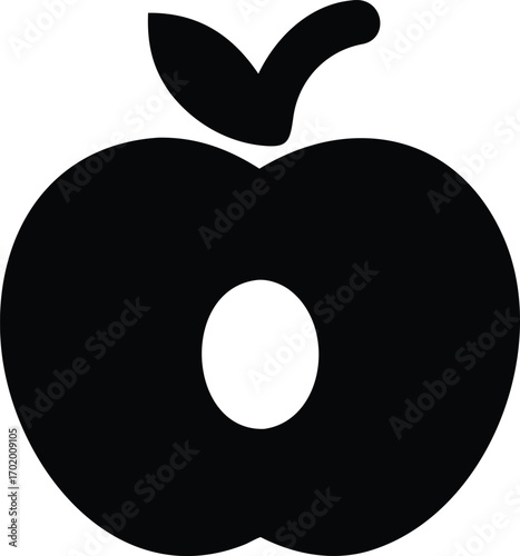 vector illustration of an apple