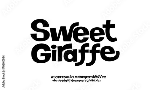 Groovy Font. Graffiti Font. Creative Hand Drawn Uppercase .Street Art Classic Lettering Fashion Designs Typography modern serif vector illustration.eps