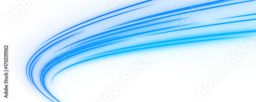 Electric blue light pulses along curved paths, visualizing the invisible speed of communication. High-energy background for tech visuals. PNG