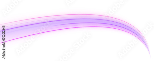 Light trails inspired by city night traffic flow smoothly with dynamic curves. The movement gives a futuristic and urban tone. Perfect for motion design or smart city themes. PNG