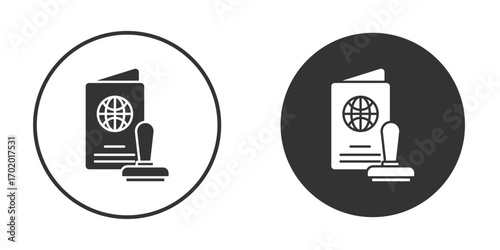 Visa icons collection. Filled flat icons