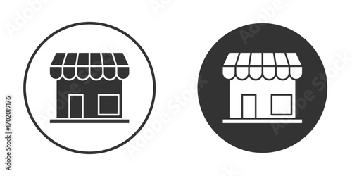 Shop icons collection. Filled flat icons