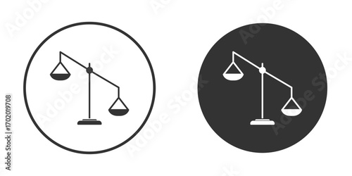 Scales icons collection. Filled flat icons