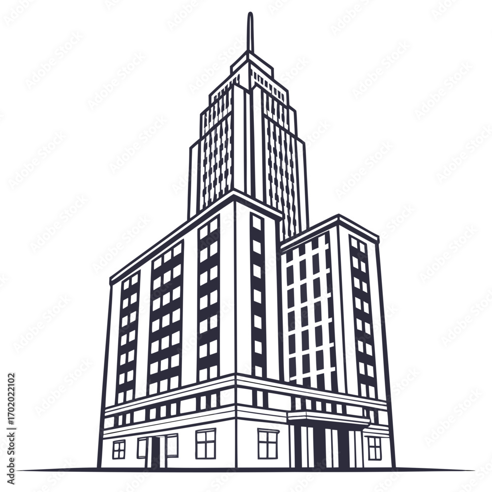Fototapeta premium icon of a building