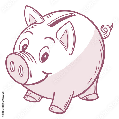 pink piggy bank
