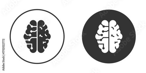 Machine learning icons collection. Filled flat icons