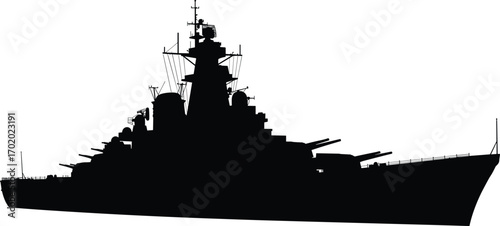 Warship silhouette illustration, navy battleship vector design, military fleet vessel artwork, combat ship marine defense, naval ocean battle graphic art