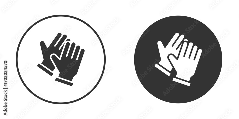 Obraz premium Glove icons collection. Filled flat icons