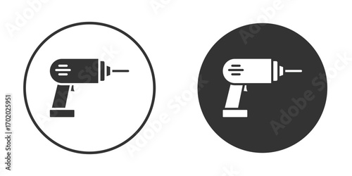 Drill icons collection. Filled flat icons