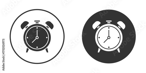 Clock icons collection. Filled flat icons