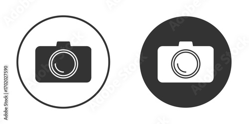 Camera icons collection. Filled flat icons