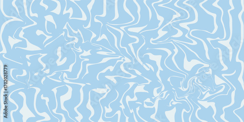 Abstract background seamless pattern with colorful waves. Trendy vector illustration in retro psychedelic style