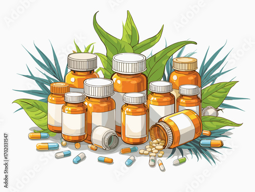 Hand drawn medicines