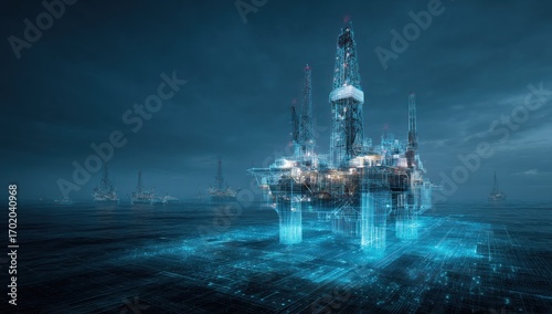 Offshore Digital Oil Rig: Advanced Technology in Maritime Industry