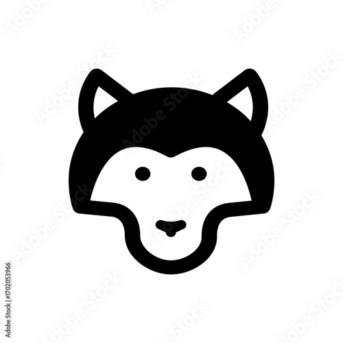 Illustration of a black wma file icon with rounded corners and a folded top corner on a white background