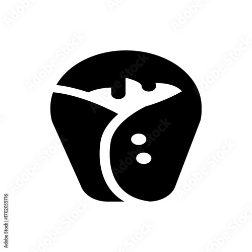 Black and white image of a folded map with continents outlined in white against a dark background style