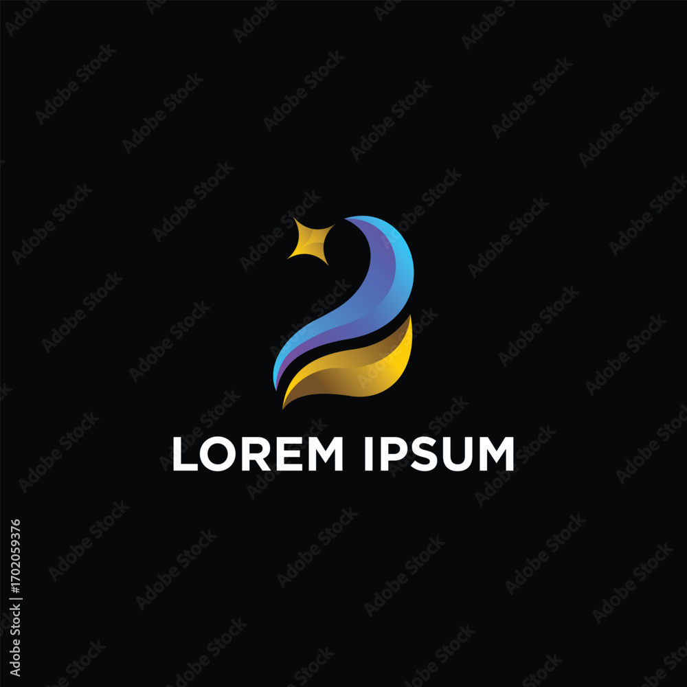 Fototapeta premium B Star Modern logo design ideas