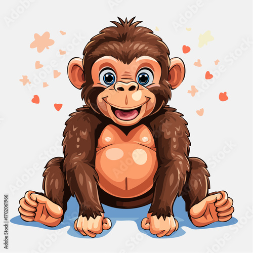 Niedliches Gorillababy