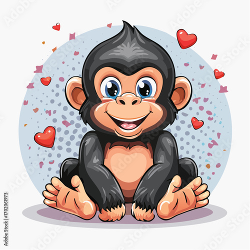 Niedliches Gorillababy