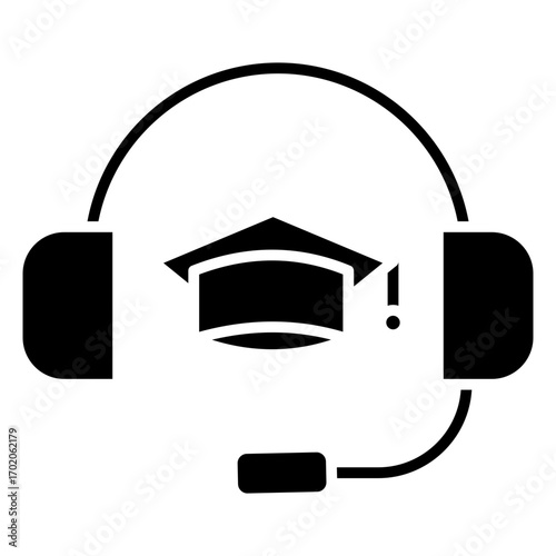 Online Teaching Glyph Icon
