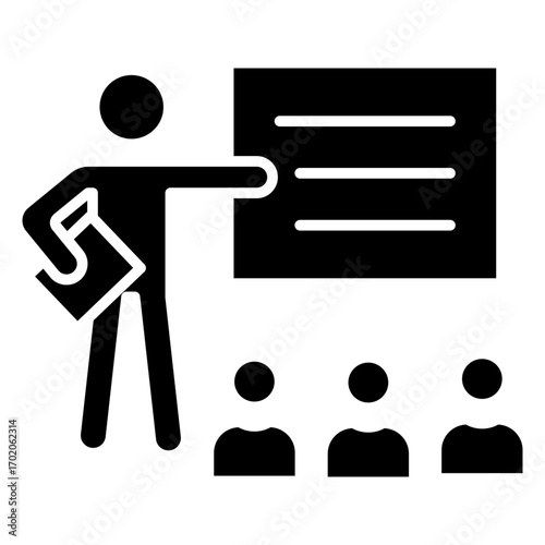 Teaching Glyph Icon