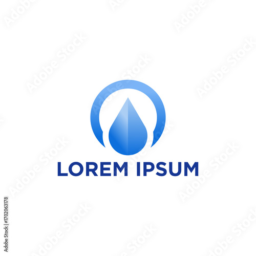 Water world modern logo design ideas