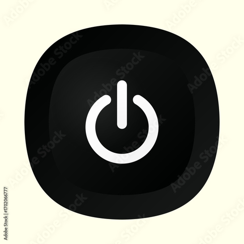 Black power button