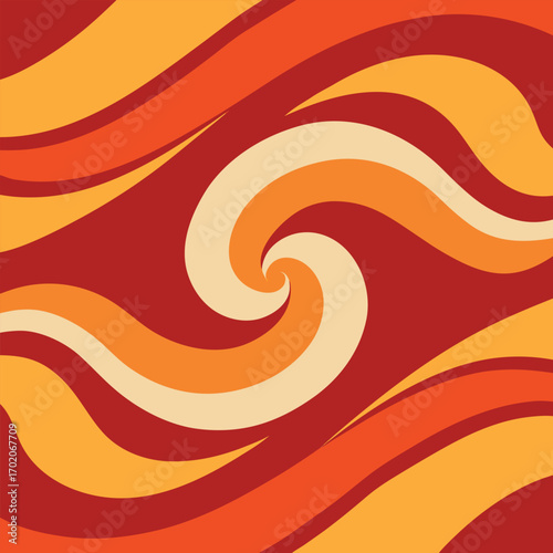 Abstract wave seamless design, bold modern look, suitable for silk saree fabric