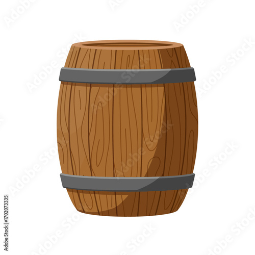 old wooden barrel