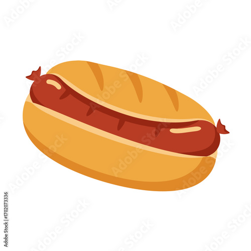 hot dog vector illustration