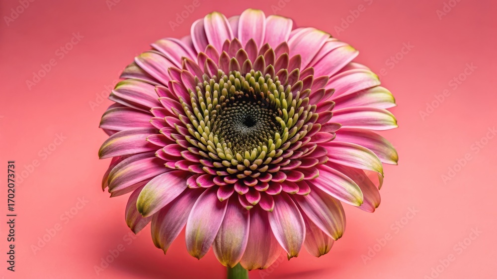Obraz premium Dark purple petals unfolding from a black center