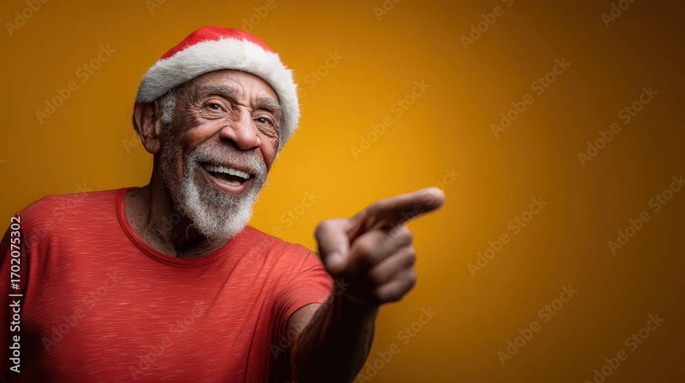Naklejka premium Cheerful minimal studio portrait with vibrant colors